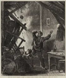 La guerre civile en France, un obus à Suresnes